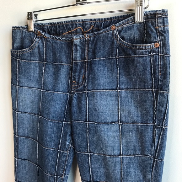 RARE 7 For All Mankind Quilted Patchwork Jeans - Picture 7 of 8
